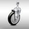 Service Caster 5 Inch SS Black Polyurethane Wheel Swivel 1/2 Inch Threaded Stem Caster SCC SCC-SSTS20S514-PPUB-BLK-121315 - alternate 1